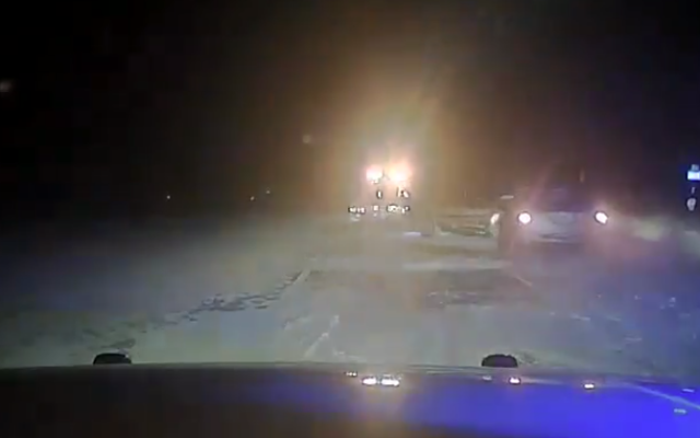 Video: Brown Co Sheriff dash cam captures motorist hitting a vehicle being pulled from ditch