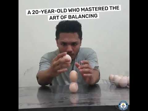 20-Year-Old Man Sets Guinness Record With Tower of Three Eggs