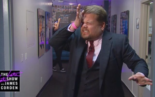 James Corden Is Surrounded by Safety at CBS