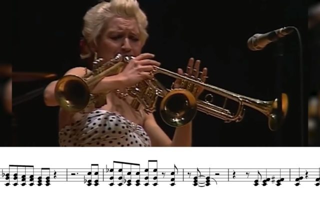 And Now . . . A Woman Plays Three Trumpets at the Same Time