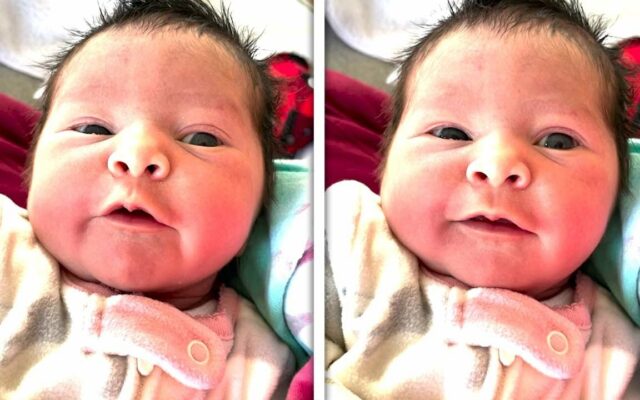 A Newborn Baby Says Hello