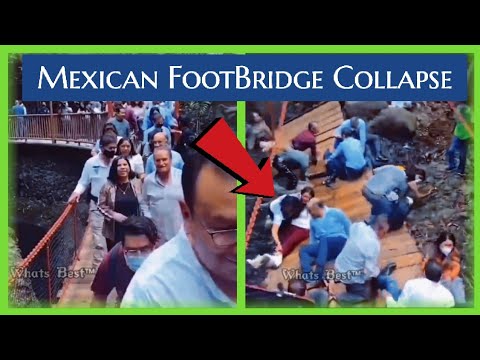 A New Footbridge in Mexico Collapsed as Soon as People Walked on It