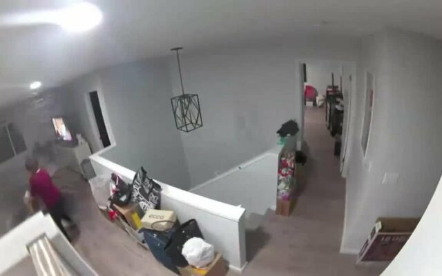 A Boulder Crashes Through a Living Room, Narrowly Missing a Woman